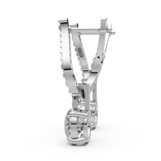 Sparkling Curved Drop Earring