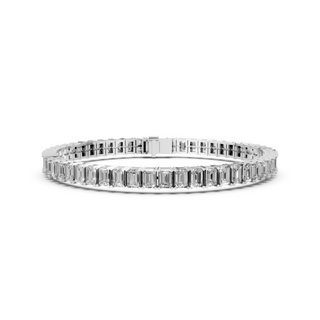 Baguette-Cut Tennis Bracelet