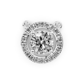 Bezel-Set Round Stone Necklace