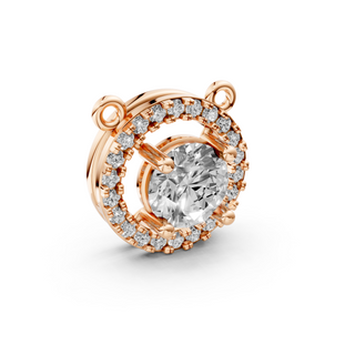 Bezel-Set Round Stone Necklace