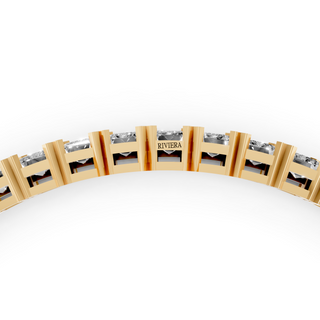 Baguette-Cut Tennis Bracelet