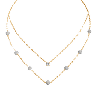 Double Lime Of Light Necklace