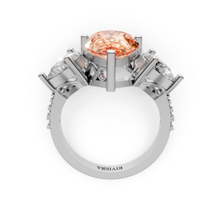 Pear Radiance Trio Ring