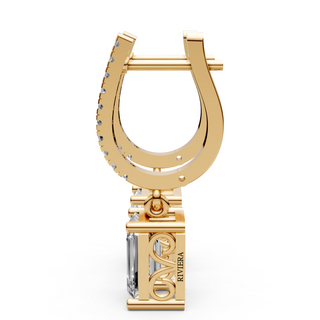 Riviera Baguette Drop Loop Earring